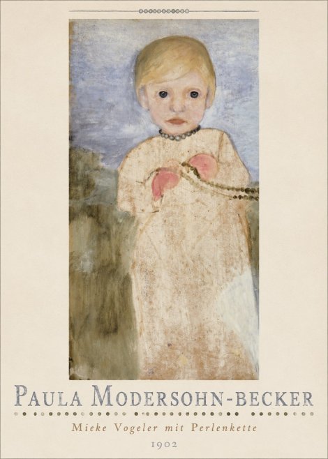 Paula Modersohn-Becker Mieke Vogeler Mit Perlenkette No4 - Poszter