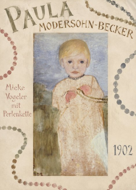Paula Modersohn-Becker Mieke Vogeler Mit Perlenkette No6 - Poszter