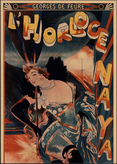 Georges de Feure L'horloge Naya No4 - Poszter