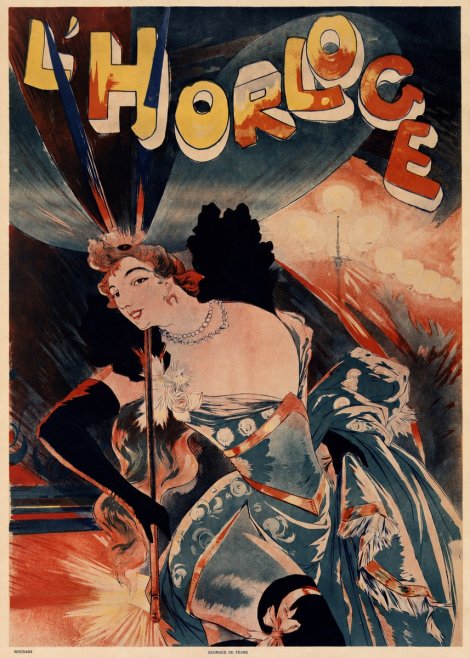 Georges de Feure L'horloge Naya No5 - Poszter