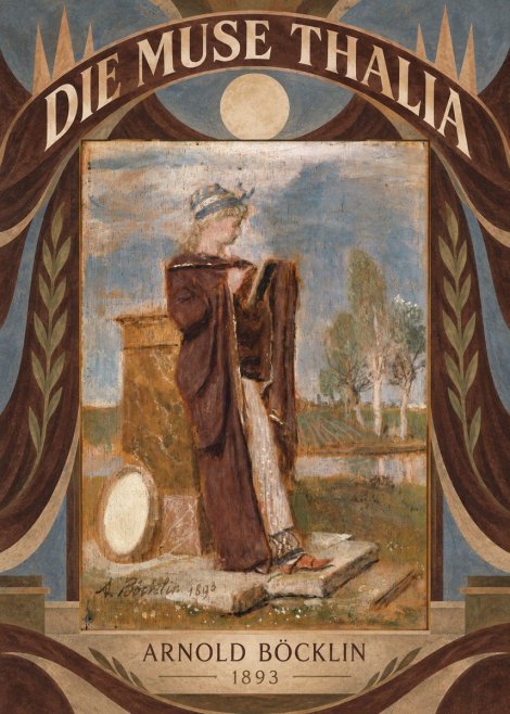 Arnold Böcklin Die Muse Thalia II No6 - Poszter