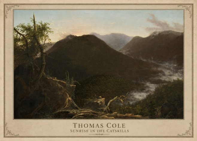 Thomas Cole Sunrise in the Catskills II No1 - Poszter