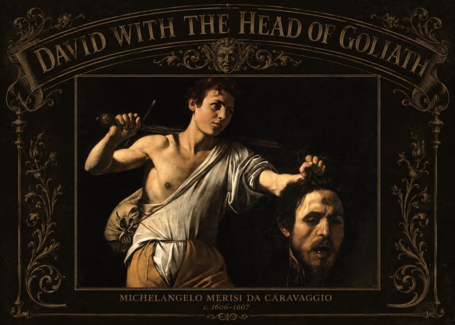 Michelangelo Merisi da Caravaggio David with the Head of Goliath V No3 - Poszter