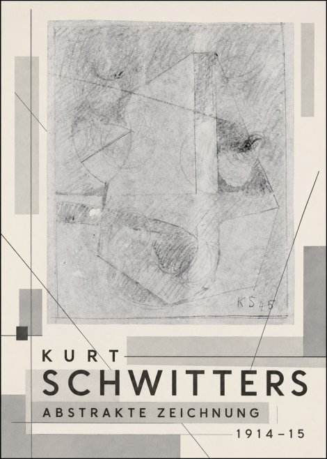 Kurt Schwitters Abstrakte Zeichnung No3 - Poszter