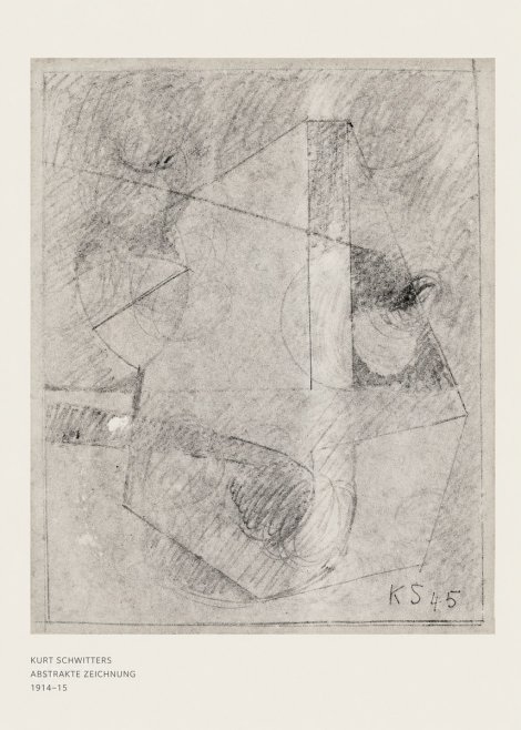 Kurt Schwitters Abstrakte Zeichnung No6 - Poszter