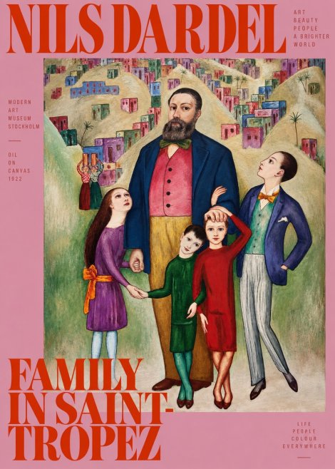 Nils Dardel Family in Saint-tropez No2 - Poszter
