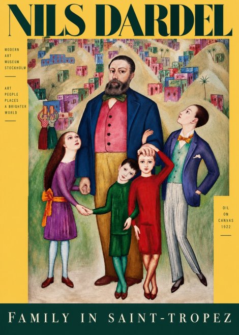 Nils Dardel Family in Saint-tropez No5 - Poszter