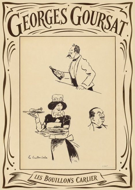 Georges Goursat Les Bouillons Carlier II No4 - Poszter
