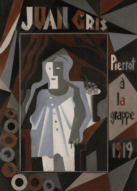 Juan Gris Pierrot À La Grappe No5 - Poszter