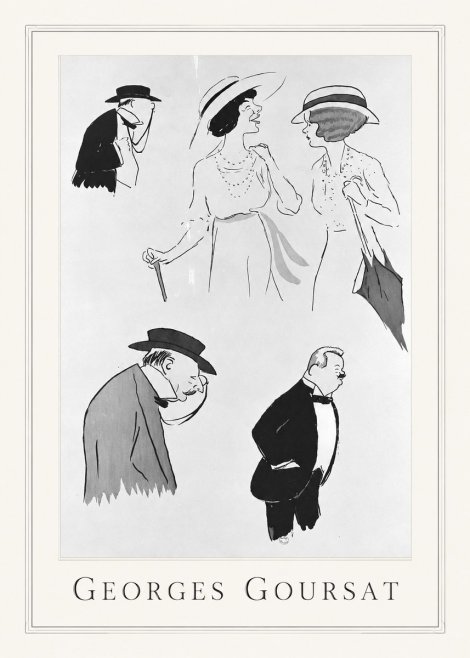 Georges Goursat Character Studies No1 - Poszter