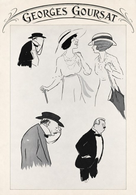 Georges Goursat Character Studies No4 - Poszter