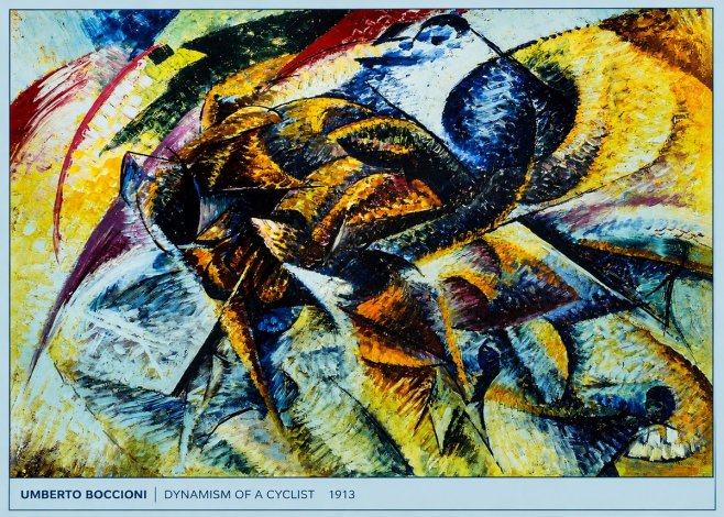 Umberto Boccioni Dynamism of a Cyclist II No5 - Poszter