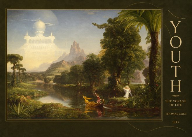 Thomas Cole The Voyage of Life: Youth V No5 - Poszter