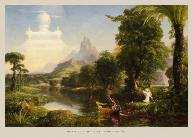Thomas Cole The Voyage of Life: Youth V No6 - Poszter