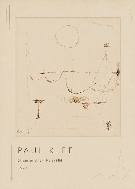 Paul Klee Skizze Zu Einem Hafenbild No1 - Poszter