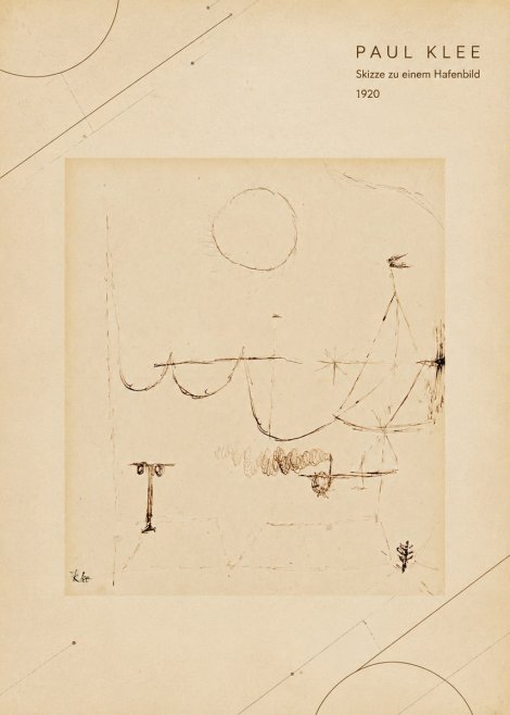Paul Klee Skizze Zu Einem Hafenbild No4 - Poszter