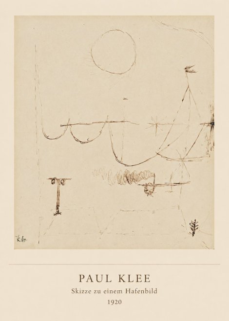 Paul Klee Skizze Zu Einem Hafenbild No5 - Poszter