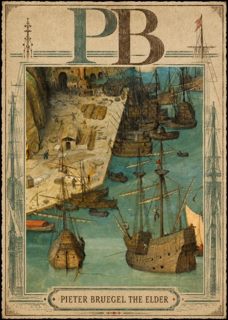 Pieter Bruegel A Port Scene No3 - Poszter