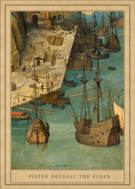 Pieter Bruegel A Port Scene No4 - Poszter