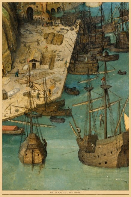 Pieter Bruegel A Port Scene No6 - Poszter