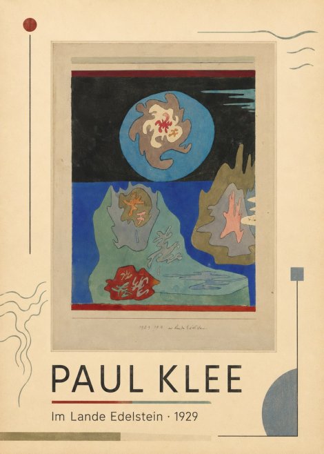 Paul Klee Im Lande Edelstein No1 - Poszter