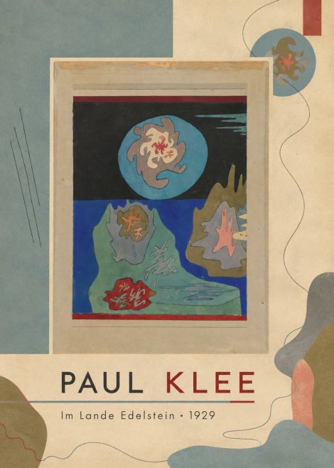 Paul Klee Im Lande Edelstein No4 - Poszter