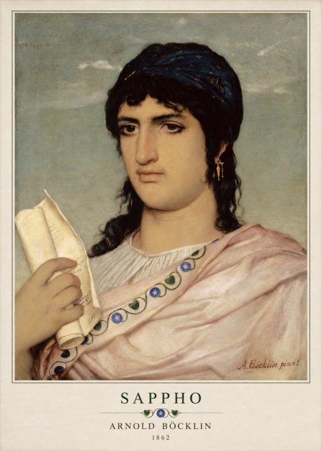Arnold Böcklin Sappho No3 - Poszter