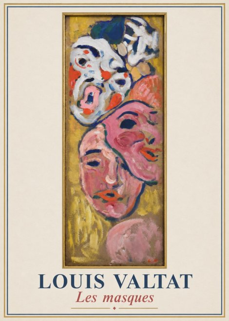 Louis Valtat Les Masques No1 - Poszter