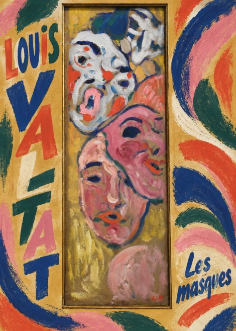 Louis Valtat Les Masques No2 - Poszter