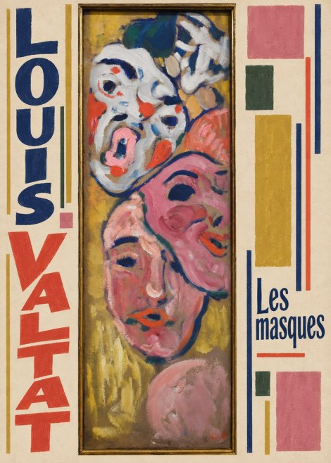 Louis Valtat Les Masques No3 - Poszter