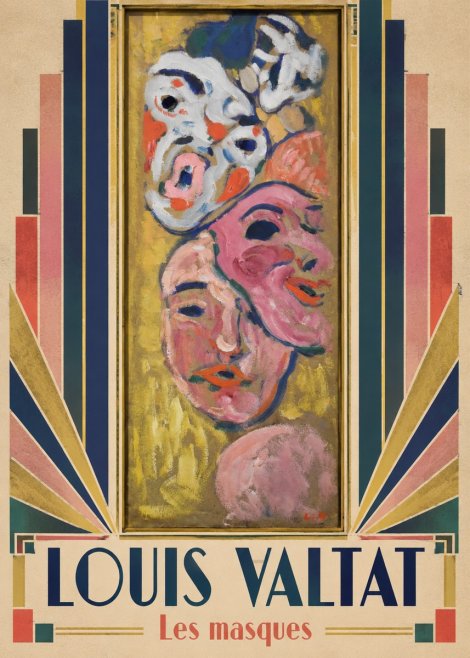 Louis Valtat Les Masques No5 - Poszter