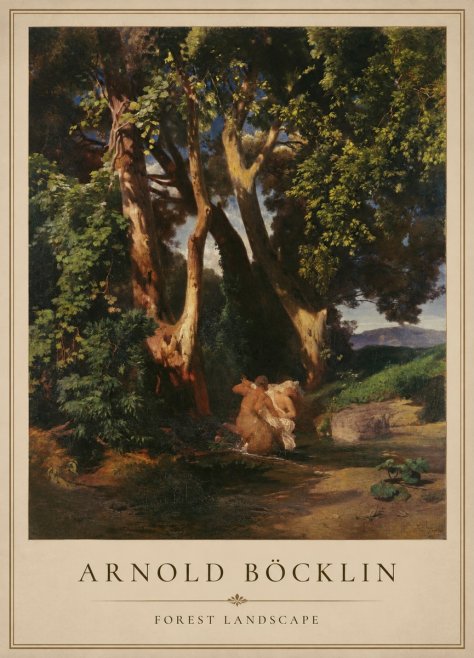 Arnold Böcklin Forest Landscape No1 - Poszter