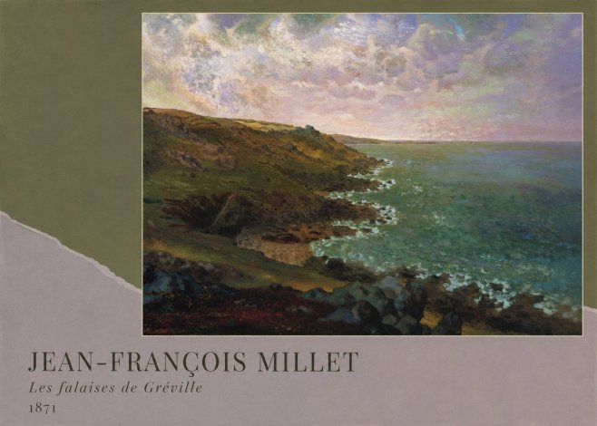 Jean-François Millet Les Falaises De Gréville No2 - Poszter