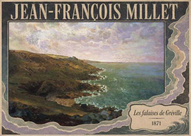 Jean-François Millet Les Falaises De Gréville No6 - Poszter