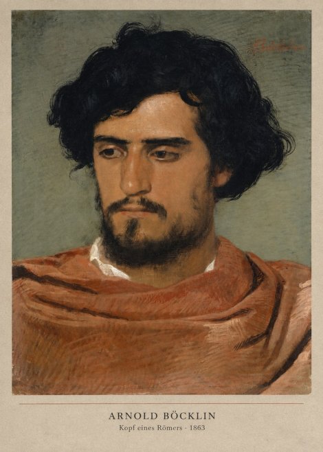 Arnold Böcklin Kopf Eines Römers No2 - Poszter