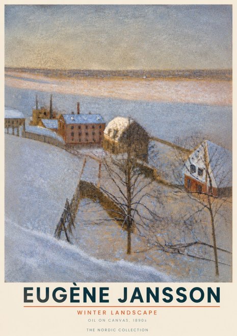 Eugène Jansson Winter Landscape No4 - Poszter
