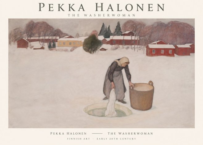 Pekka Halonen The Washerwoman No1 - Poszter
