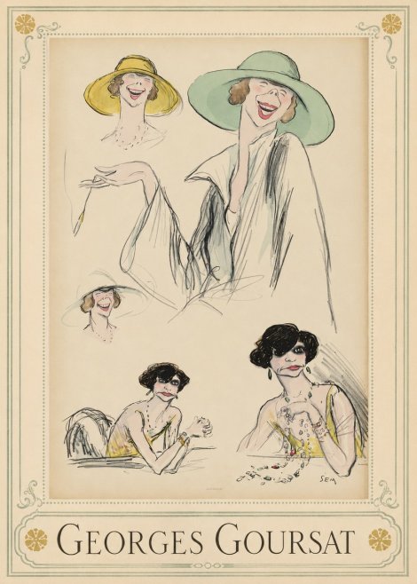 Georges Goursat Elegant Parisian Caricatures No1 - Poszter