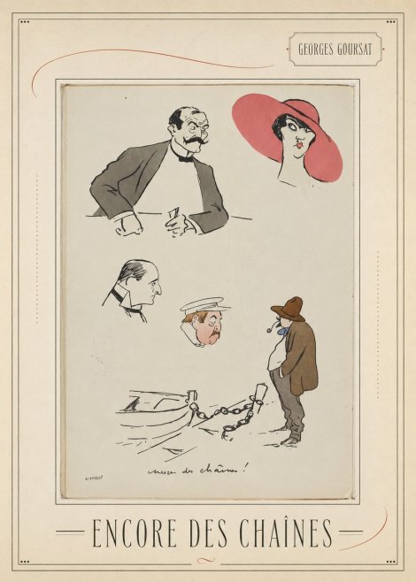 Georges Goursat Encore Des Chaînes! No3 - Poszter