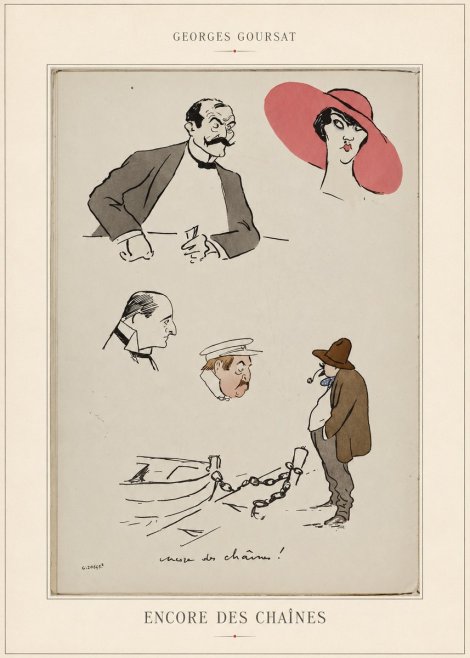 Georges Goursat Encore Des Chaînes! No4 - Poszter