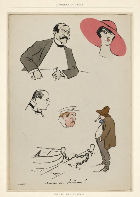 Georges Goursat Encore Des Chaînes! No5 - Poszter