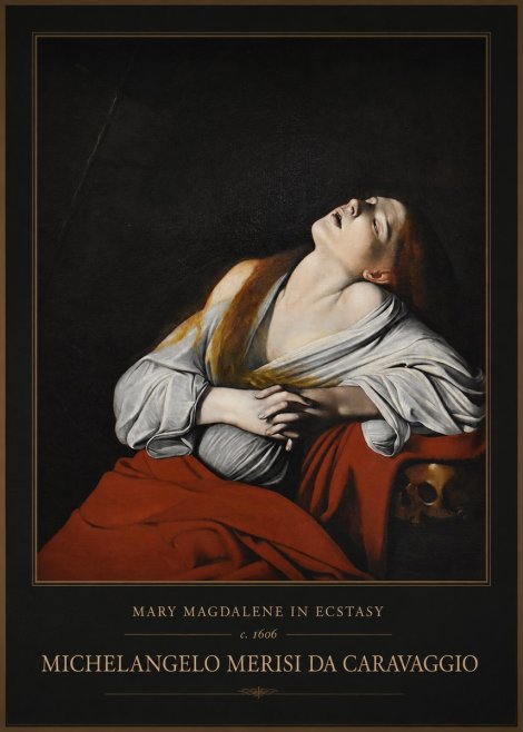 Michelangelo Merisi da Caravaggio Mary Magdalene in Ecstasy No1 - Poszter