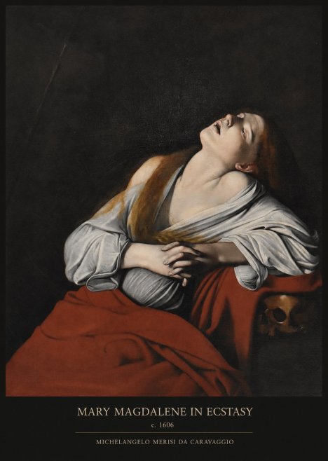 Michelangelo Merisi da Caravaggio Mary Magdalene in Ecstasy No5 - Poszter