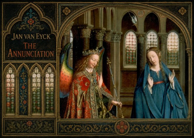 Jan van Eyck The Annunciation II No2 - Poszter