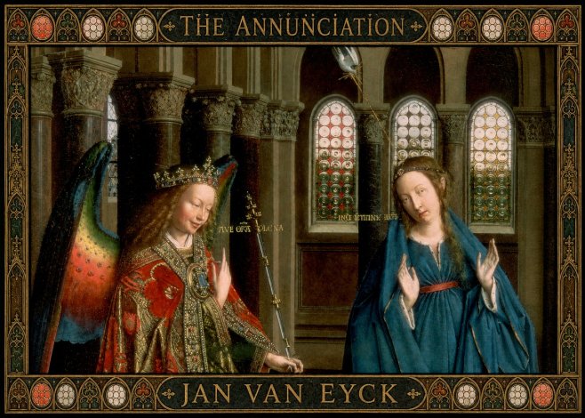 Jan van Eyck The Annunciation II No6 - Poszter