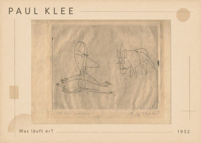 Paul Klee Was Läuft Er? No1 - Poszter