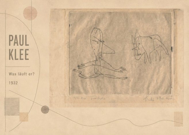 Paul Klee Was Läuft Er? No2 - Poszter