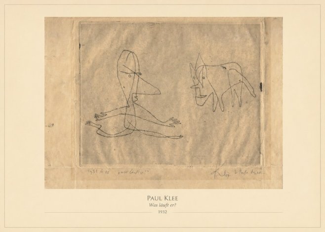 Paul Klee Was Läuft Er? No4 - Poszter