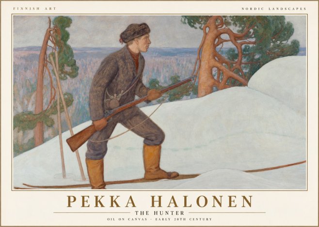Pekka Halonen The Hunter No1 - Poszter