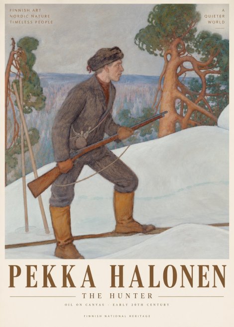 Pekka Halonen The Hunter No4 - Poszter